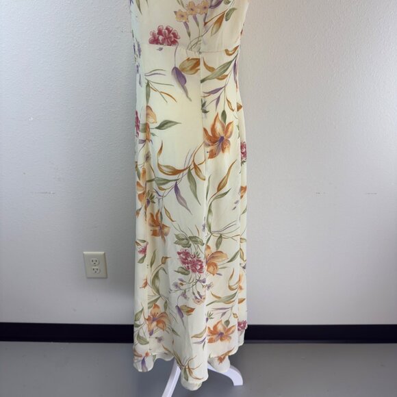 Vtg T R Bentley Floral Maxi Sundress Size 6 Sleeveless Cottage Core Fairycore - Picture 13 of 15